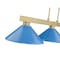 Z-Lite Cobalt Billiard, 3-Light, 14.25 In.W x 49.75 In.L x 10 In.H, Modern Gold/Electric Blue 152MGLD-MEB - alternate 7